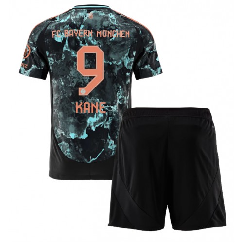 Dětský fotbalový dres Bayern Munich Harry Kane #9 2024-25 Venkovní Krátký Rukáv (+ trenýrky)